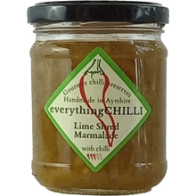 Load image into Gallery viewer, Jar of Lime Shred Chilli Marmalade