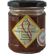 Load image into Gallery viewer, Jar of Orange & Turmeric Chilli Marmalade