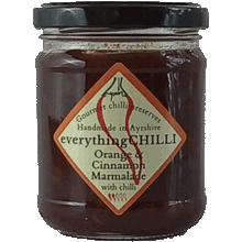 Load image into Gallery viewer, Jar of Orange & Cinnamon Chilli Marmalade