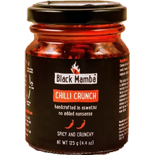 Load image into Gallery viewer, A jar of Black Mamba Chilli Crunch
