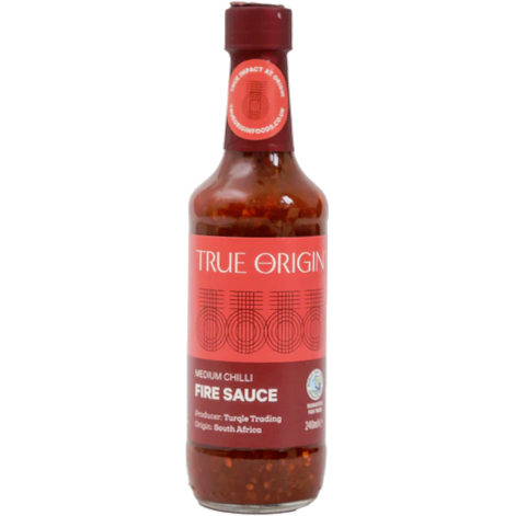 True Origin<br/>Fire Medium Chilli Sauce<br/>🌶🌶🌶