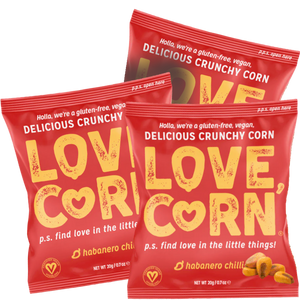 Three packets of corn snacks