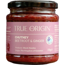 Load image into Gallery viewer, Jar of True Origin beetroot and ginger chutney

