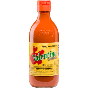 Bottle of Valentina Mexican hot sauce